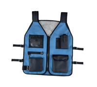 Ronyme Gilet portautensili da elettricista impermeabile multiuso con tasche multiple in tessuto Oxford per cantieri edili, officine, uomini