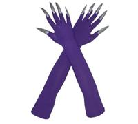 Ronyme Guanto Artiglio con Affusolate in Argento per Travestimento Gotico Adatto a in Maschera E Rappresentazione Scenica,