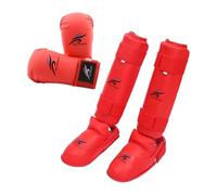 Ronyme Guantoni da Boxe, parastinchi con Calzature, Set di Attrezzi per Lo Sparring di Karate, Guanti da Pugno, Protezioni per l'allenamento per Lo Sparring, m