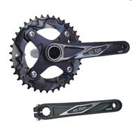 Ronyme Guarnitura per Bici Guarnitura Monocorona Set Pedivella Corona Trasmissione Design Ottimizzato 38T con Maggior Robustezza Eefficienza Adatta con Asse 24mm Uscite Weekend Pratica
