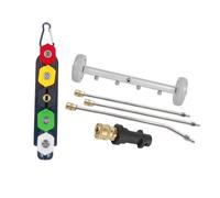 Ronyme Idropulitrice per sottoscocca, Spazzola ad Acqua per autolavaggio, Accessorio per Lavaggio sottoscocca Resistente per SUV e, Grigio