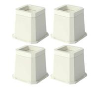 Ronyme Industrial Pads Rialzo Gambe Mobili Supporto Piedini Sollevatori Base Antiscivolo Plastica TPU per Livellare E Migliorare La Stabilità Adatto a Soggiorno Studio Cameretta, Marrone