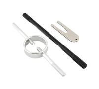 Ronyme Kit di strumenti per compressore a molla per forcella, chiave a perno radiale, strumento di fissaggio dell'asta della cartuccia per, Argento Nero