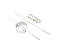 Ronyme Kit di strumenti per compressore a molla per forcella, chiave a perno radiale, strumento di fissaggio dell'asta della cartuccia per, Argento