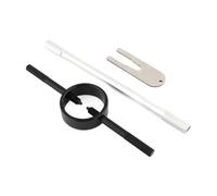 Ronyme Kit di strumenti per compressore a molla per forcella, chiave a perno radiale, strumento di fissaggio dell'asta della cartuccia per, Nero Argento