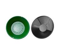 Ronyme Kit per la Ricerca dell'oro da 2 Pezzi, setaccio da 14 Pollici, 3 Righe, classificatore, Strumenti per l'estrazione mineraria e la, Setaccio Verde