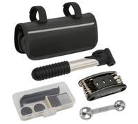 Ronyme Kit Riparazione Bici con Astuccio | Design Compatto e Portatile, Set Attrezzi Bicicletta con Borsa, per