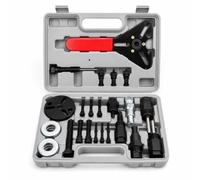 Ronyme Kit Smontaggio Frizione Compressore Climatizzatore Attrezzi Estrattore Installazione Cuscinetti Adattatori Lavorati Custodia Resistente Adatto per Officine Fai da Te Manutenzione Veicoli