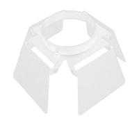 Ronyme Luci par Porte per fienili per luci Regolatore di luce 4 foglie Accessori per la regolazione dell'illuminazione fai da te per negozi di, Bianco Adatto per Diametri 61 Mm