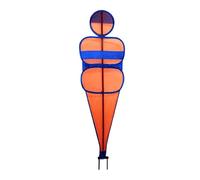 Ronyme Manichino da Calcio per Allenamento Dummy per Tiri Muro per Punizioni Guida per Appoggi E Passaggi Ancoraggio al Terreno con Picchetto Ferro, Orange Blue