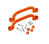 Ronyme Maniglia Bambini Arrampicata Presa Grip Ergonomica Supporto Facile Installazione per Strutture Arrampicata Adatta per Parco Giochi Cortile E Sviluppo Coordinazione Bambino, Arancione