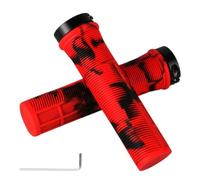Ronyme Manopole Manubrio Bici con Bloccaggio Laterale Impugnature Manubrio Lega di Alluminio con Superficie a Rilievo per Stabilità Adatte a Pendolarismo Uso, Color to 5, Un Paio