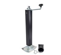 Ronyme Martinetto per Rimorchio Heavy Duty Martinetto Cric Supporto Gamba Regolabile con Struttura Rinforzata E Piastra Larga, 7000 Libbre, Martinetto A Manovella Superiore con Kit di Saldatura