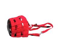 Ronyme Museruola per Cavalli da pascolo, Maschera per la Bocca Leggera e Comoda, Anti-morso, per Controllare l'eccesso di Cibo del Cavallo. Accessorio, Rosso