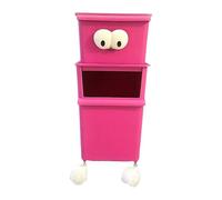 Ronyme Organizzatore per giocattoli, bauli portagiochi, mobiletto salvaspazio con ruote, libreria robusta, contenitore per giocattoli di peluche per bambini,