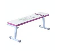Ronyme Pesi Pieghevole Regolabile Allenamento Fitness con Supporto per Pressa con Manubri Training Struttura in Metallo Comfort in Similpelle Adatta per Casa Garage Palestra Domestica, Bianco