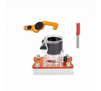 Ronyme Piastra Portafresa per Router con Base in Metallo E Schermo Trasparente Supporto per Scanalare con Righello E Guida per Lavori di Bricolage