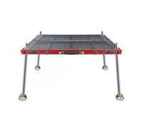 Ronyme Piattaforma da Pesca Pieghevole Supporto da Pedana da Postazione da Base da in Alluminio Richiudibile Traforato per Equilibrio