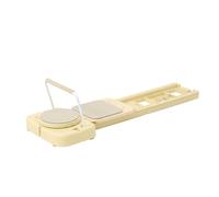 Ronyme Pilates Reformer Compatto Macchina Attrezzo Tavola per Addominali con Supporto per Postura E Controllo Struttura Compatta Pieghevole Materiale in , Giallo