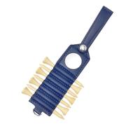 Ronyme Porta Tee da Golf Custodia Protettiva Organizzatore da Cintura E Supporto per Accessori in Pelle PU per Sette Tee Adatto per Uomini E Donne Golfisti, Blu