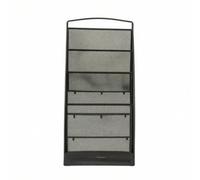 Ronyme Portariviste in Rete Portadocumenti Organizzatore Espositore Supporto Verticale Multiscomparto Autoportante Base Rettangolare Struttura a Maglia, Nero