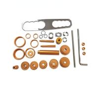 Ronyme Pressa Cuscinetti Bici Strumento Pressa Movimento Centrale Set Professionale Utensile per Cuscinetti con Impugnatura Zigrinata Struttura Robusta in, Oro Senza Scatola Degli Attrezzi