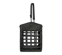 Ronyme Rete per Fieno per Cavalli, Alimentazione, Cinghia Regolabile, Borsa portaoggetti per Asini, Rete per Fieno, mangiatoia per pascolo, rimorchio, Nero