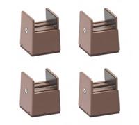 Ronyme Rialzo per Mobili Alza Letti Supporto Sollevatore Regolabile con Morsetto Presa Stabile Fondo Antigraffio in PA6 E Feltro, 50mm, Marrone