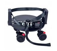Ronyme Ruote Golf Carrello Borsa Struttura Rinforzata Trolley Base Robustezza Bloccabili Freno Sicuro Compatibile Accessorio Universale Adatte per Trasporto Borsa Campo Gara Golf, Nero