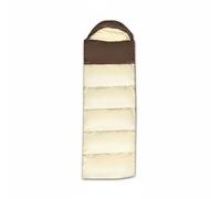 Ronyme Sacco a Pelo da Viaggio Sacco a Pelo Busta Coperta Termica con Imbottitura Cava Calda E Traspirante Materiale in Poliestere Resistente con Sacco a, Marrone E Bianco, 1kg