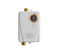 Ronyme Scaldabagno Elettrico Istantaneo Scaldacqua Rubinetto Riscaldatore Acqua Calda Verticale a Montaggio Murale in Acciaio Inox 220V 3500W con Cavo, Bianco