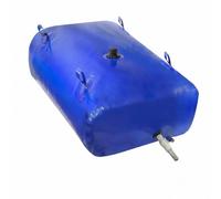 Ronyme Serbatoio Acqua Pieghevole Portatile Sacca Idrica Riserva Liquidi Contenitore Morbido in PVC con Cuciture Saldate E Forma Rettangolare con Maniglie, 1000L