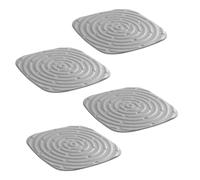 Ronyme Set di 4 Tappetini per Nidi di Galline, Lettiera per Pollaio, Grigio