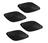 Ronyme Set di 4 Tappetini per Nidi di Galline, Lettiera per Pollaio, Nero