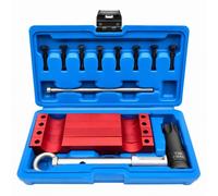 Ronyme Set di Allineamento con Estrattore Iniettori per Motori M276 M278 con Supporti Rossi E Accessori in Acciaio per Sostituzione Guarnizioni Testata
