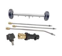 Ronyme Set per la Pulizia del sottoscocca con idropulitrice, Spazzola ad Acqua da 40 cm per Lavaggio sottoscocca, marciapiedi, SUV, Camion, Ruote Nere