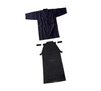 Ronyme Set uniforme Kendo Judo Uomo Donna Dobok Ninjas Abbigliamento Tradizionale Samurai Outfit, Blu e nero, 185 cm