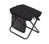 Ronyme Sgabello Pieghevole per Zaino, Sedia pigra da Esterno, Borsa a Tracolla, poggiapiedi Compatto, Sedile da Pesca per Adulti in Viaggio, Escursionismo, Black And S