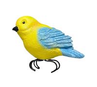 Ronyme Statua realistica di Uccello Decorativo in Resina, Ideale per Decorare vasi di Come Decorazione per Il Giardino o, Blu