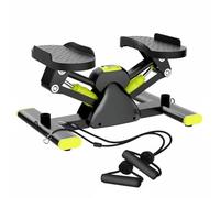 Ronyme Stepper Laterale Macchina Esercizi Gambe Attrezzo Allenamento Domestico per Gambe E Fianchi con Idraulica Controllata E Bande Adatto per da Letto Soggiorno, Nero, Verde