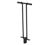 Ronyme Strumento per piantare bulbi, Piante e Alberi da frutto, trapiantatore di piantine, Riutilizzabile, ergonomico, in Acciaio al Carbonio, per Prato, Doppia Asta