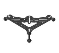 Ronyme Supporto Fotocamera Subacquea Vassoio per Accessori Staffa Piattaforma Sott'acqua Base Regolabile in Alluminio Perfetta per Fotografare Immersioni, Nero, Nero