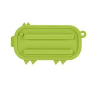 Ronyme Supporto per coperchio in silicone 17,5x9,5 cm Resistente al calore Mantiene ordinato e organizzato Scolasapone Forma carina Facile da pulire, Verde