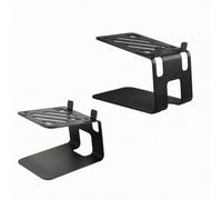 Ronyme Supporto per Diffusori da Tavolo in Acciaio al Carbonio con Base Piatta E Fessure Aperte per Diffusori Audio da Scrivania Adatto per Postazione Multimediale E Ascolto le Domestico E Ufficio