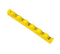 Ronyme Supporto per Stecche da Biliardo, Porta Stecche da Biliardo in Gomma a 6 Fori, per Club, Casa, Biliardo, Stecche da Biliardo, Canne da Pesca, Giallo
