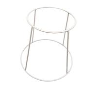 Ronyme Supporto per vassoio per a 2 livelli, supporto per servire cibo, multiuso per scatole per pizza, da tavolo per servire, Bianco Da 15 Cm a 22 Cm