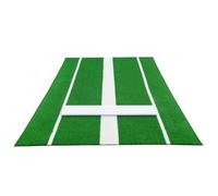 Ronyme Tappetino da Allenamento Baseball Tappeto Battuta Base Centrale Linee Perimetrali Tappeto Erboso Sintetico Arrotolabile Portatile Adatto per Campi