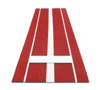 Ronyme Tappetino da Allenamento Baseball Tappeto Battuta Base Centrale Linee Perimetrali Tappeto Erboso Sintetico Arrotolabile Portatile Adatto per Campi