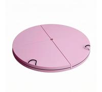 Ronyme Tappetino Pieghevole per Esercizi Tappeto Palestra Rotondo Materassino Allenamento Cuscino Pole Foro Centrale Imbottito in PVC Supporto Morbido Adatto, 120 120 5