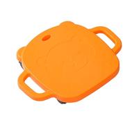 Ronyme Tavola da Gioco Sportiva con Maniglie per Bambini, educazione Fisica con rotelle per attività Indoor e Outdoor, Palestra, casa, Cortile, Orangina